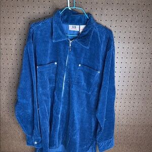 VTG Faded Glory Blue Corduroy Shirt Jacket